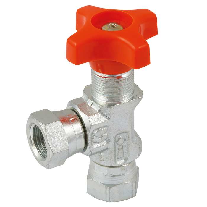 1/4" Bspp F/F 90Deg Gauge Isolator Valve