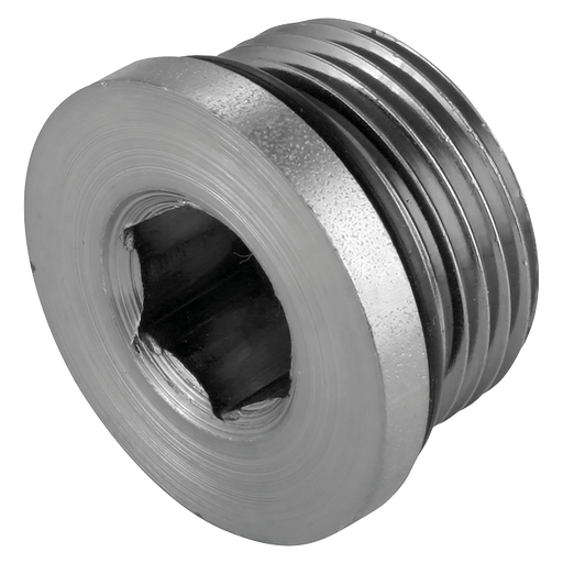 7/8" Unf Hollow Hex O-Ring Steel Plug