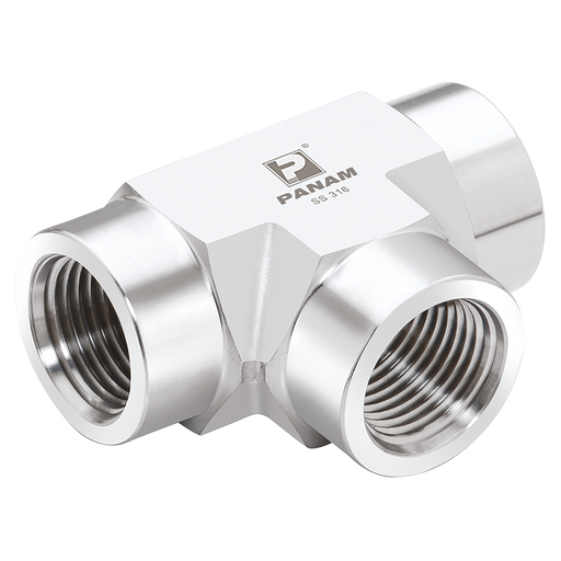 1/8" Npt Female 316 Tee
