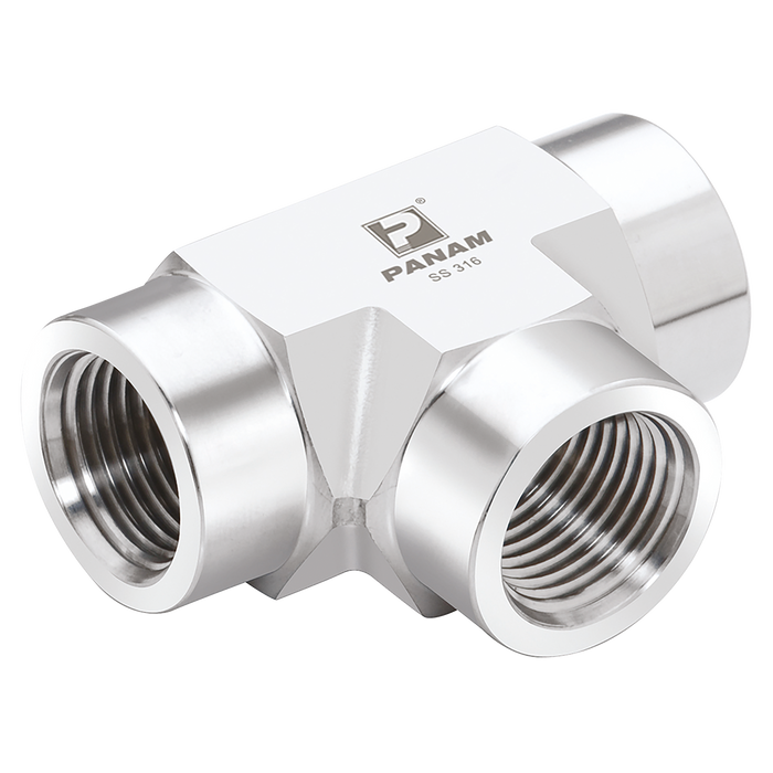 1/2" Npt Female 316 Tee