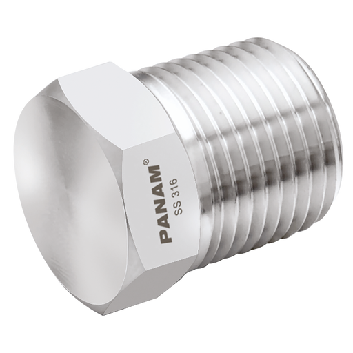 1/16" Npt Male 316 Pipe Plug
