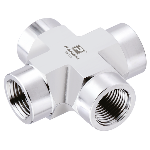 3/4" Npt Female 316 Cross