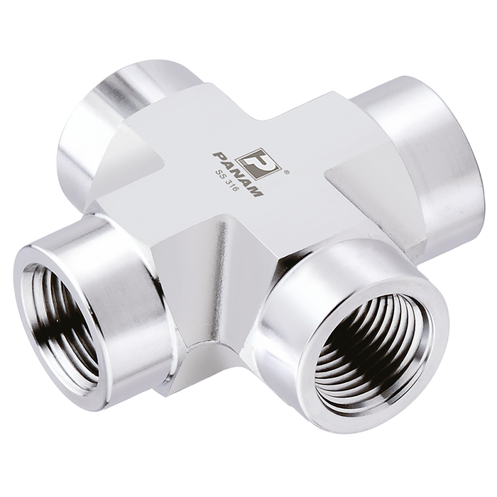 1/4" Npt Female 316 Cross