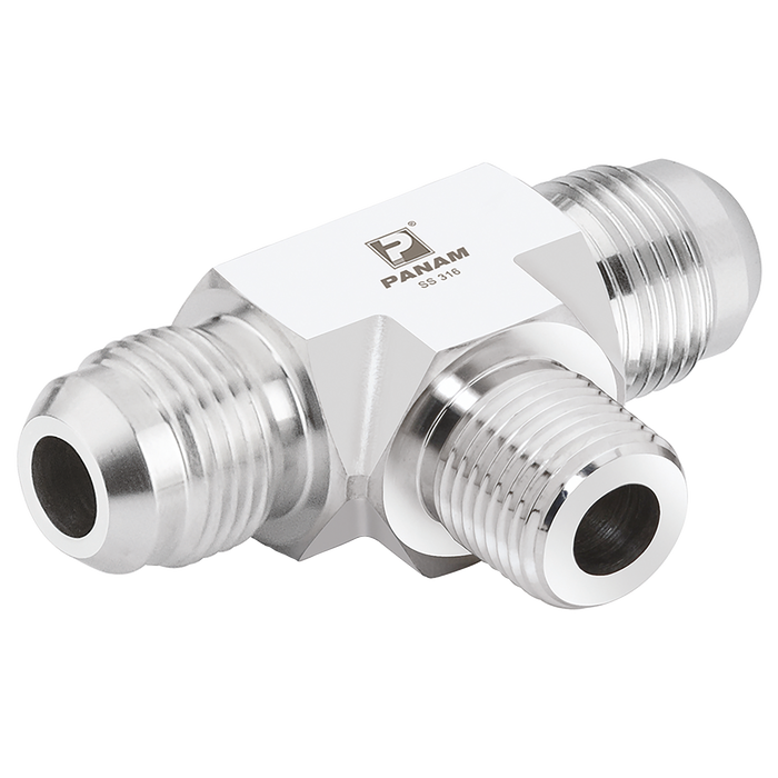1/2"-20 Unf X 1/4" Npt Tee