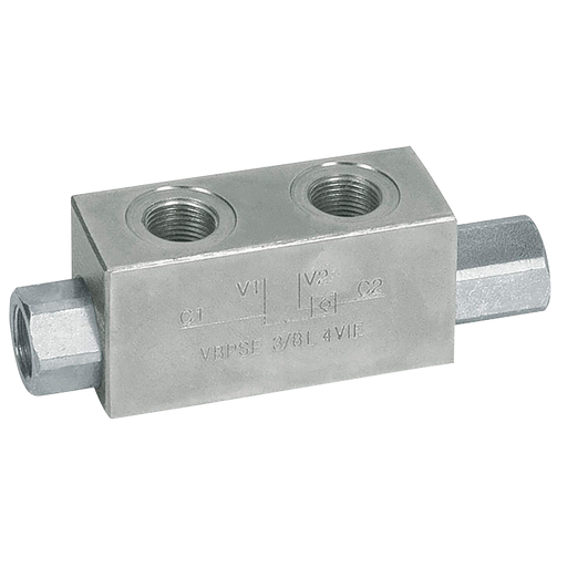 3/8" Bsp Parallel Female Single Pilot Operated Check Valve