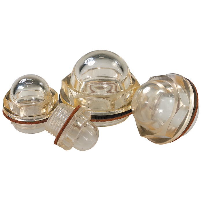 3/4" Bsp Male Domeoil Level Sight Glass With Reflector