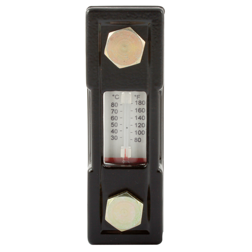 76Mm Centres Fluid Level Gauge With Thermometer