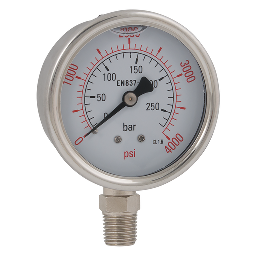 1/4"Bspt 0-6B 63Mm Btm Gly Gaug 0-100Psi