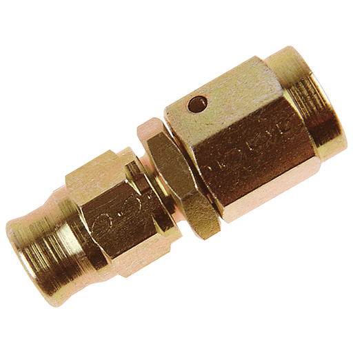 3/8" Unf Reusable Straight For 600 Hose Zinc Plated Cs