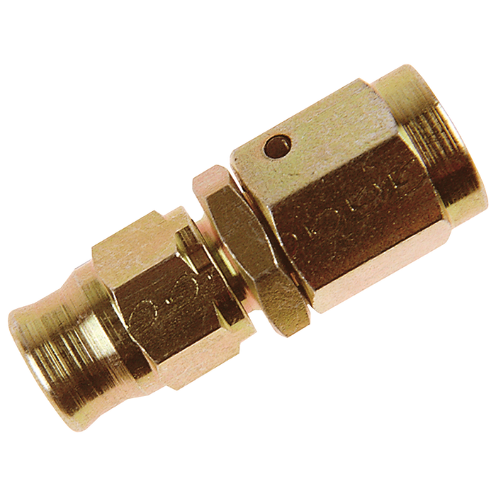 3/8" Unf Reusable Straight For 600 Hose Zinc Plated Cs