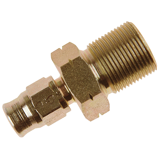 M10 X 1 Metric Reusable Bulkhead For 600 Hose Zinc Plated Cs