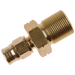 M10 X 1 Metric Reusable Bulkhead For 600 Hose Zinc Plated Cs