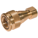 1/4" Bsp Brass Coupling C/W Viton