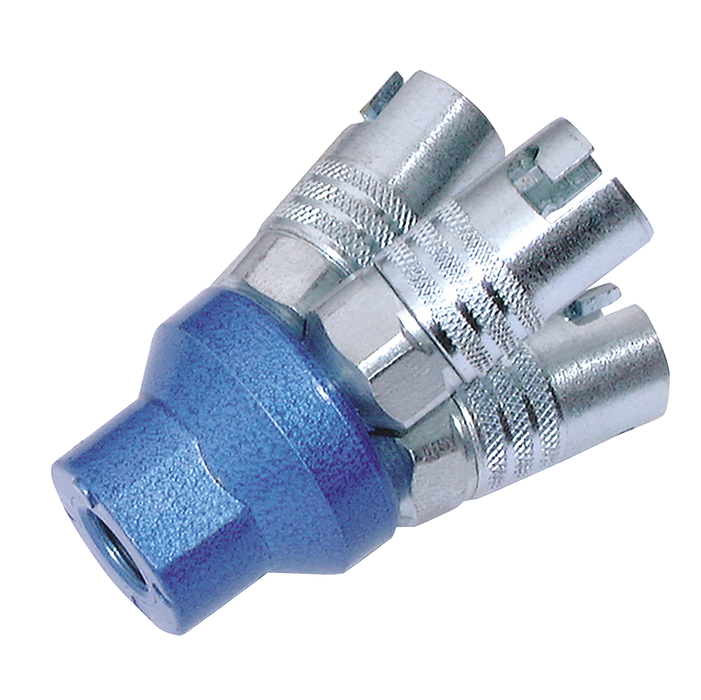 1/4" Bspp Female Triple Outlet Connector