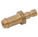 03Mm Hosetail Plug Brass Unplated