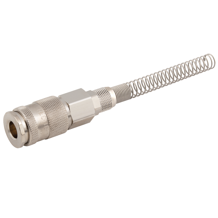 08X10Mm Hose Coupling Brass Nickel