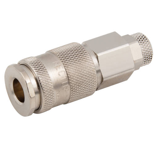 08X10Mm Hose Coupling Brass Nickel