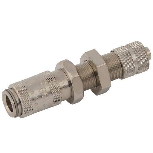 04X06Mm Hose Coupling P/Mount Brass/Nick