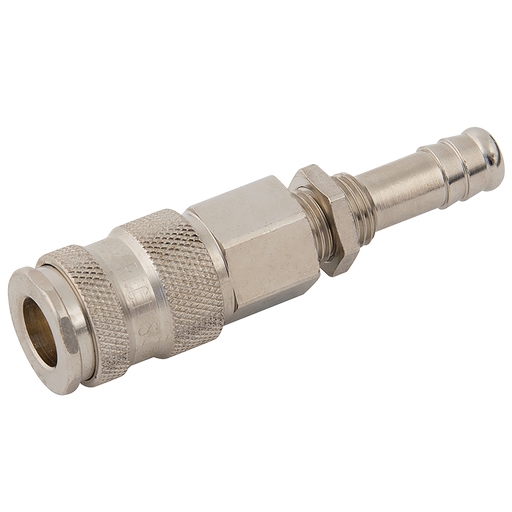 1/4" Od Hosetail P.Mount Coupling Nickel