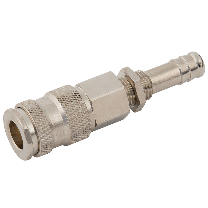 1/4" Od Hosetail P.Mount Coupling Nickel