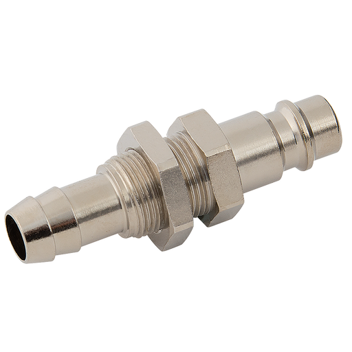 08X10Mm Od Hose Pmount Plug Brass Nickel