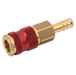 1/4" Od Hosetail Coupling Red Sleeve