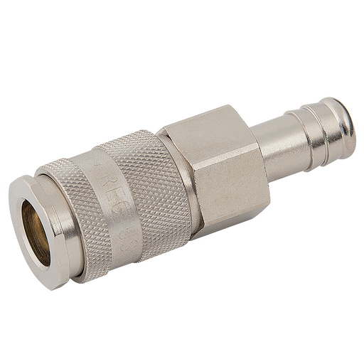 19Mm Hosetail Coupling Brass Nickel
