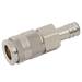 10Mm Hosetail Coupling Brass Nickel