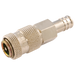 11Mm Hosetail Coupling Brass Nickel