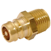 1/4" Bspt Male Valved Shut-Off Plug