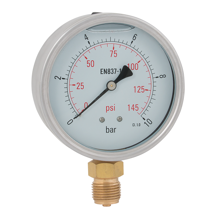 1/2"Bspp 100Mm Hvy Dty Btm Gaug 0-232Psi