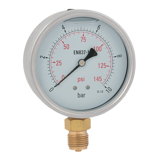 1/2"Bspp 100Mm Hvy Dty Btm Gau 0-3625Psi