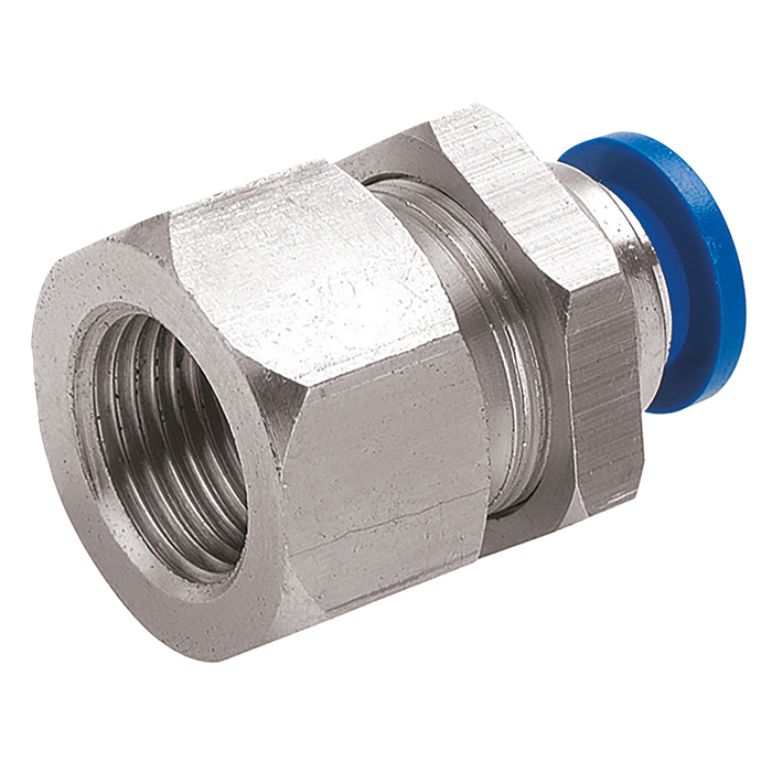 8Mm Od X 1/4" Bspp Female Bulkhead