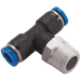 06Mm Od X 1/2" Bspt Male Tee Centre Leg