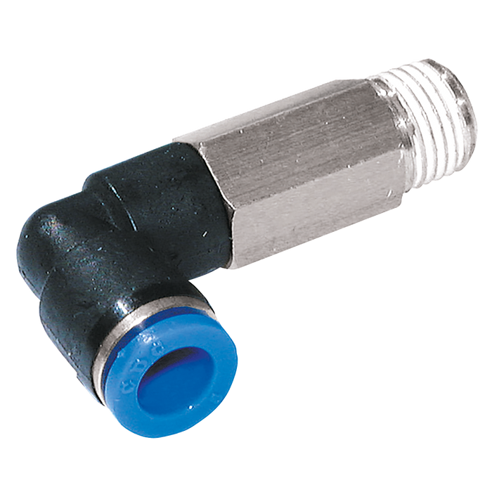 10Mm Od X 1/8" Bspt Male Elbow Extended