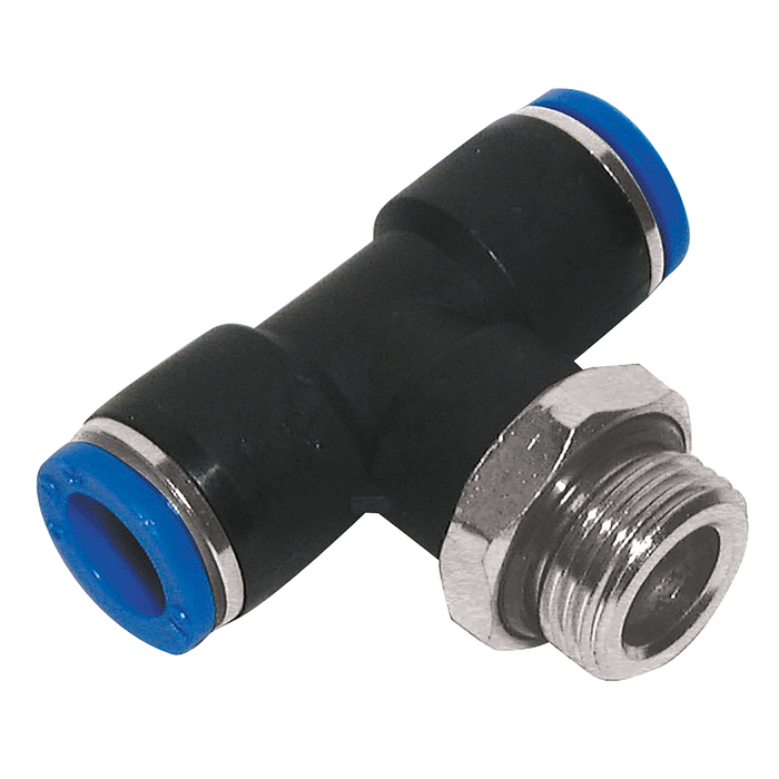 12Mm Od X 1/2" Bspp T Male Centre Leg