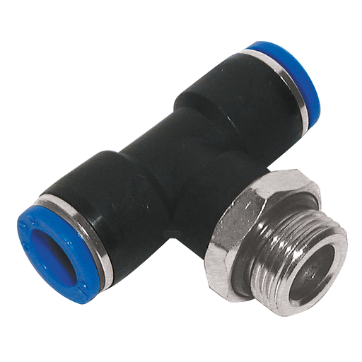 08Mm Od X 1/4" Bspp T Male Centre Leg