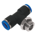 10Mm Od X 1/4" Bspp T Male Centre Leg