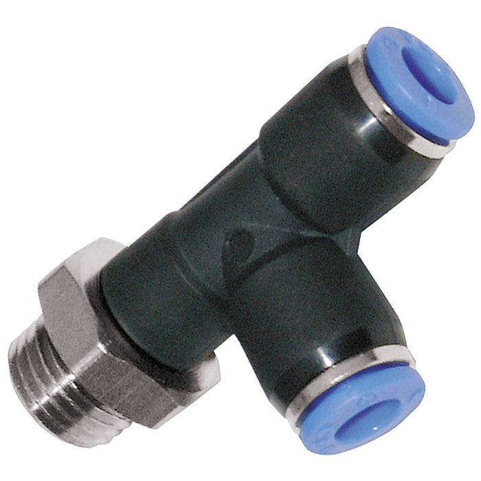 8Mm Od X 1/4" Bspp Male Run Tee