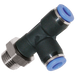 6Mm Od X 1/4" Bspp Male Run Tee