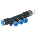 8 Mm I/L O/D X 4 Mm O/L X 1/4" Bspt Multiple Tee