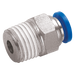 1/4" Od X 1/4" Npt Male Stud Pushin Hex