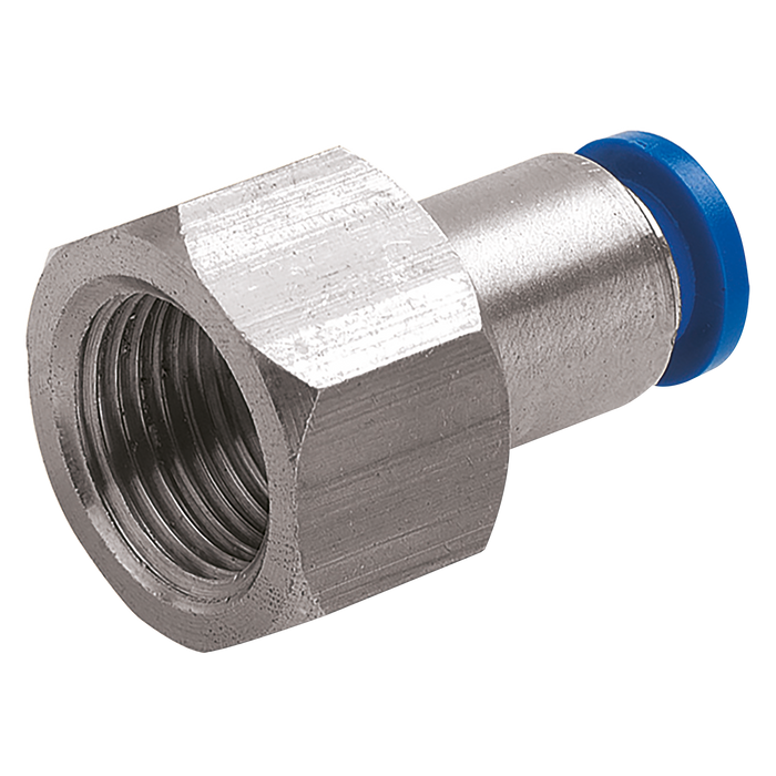 1/8" Od X 1/8" Npt Fem Stud Pushin Hex