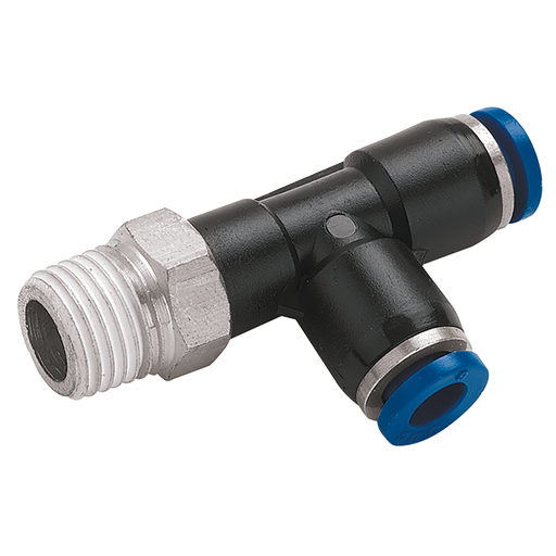 8Mm X 1/4" Npt Male Run Tee