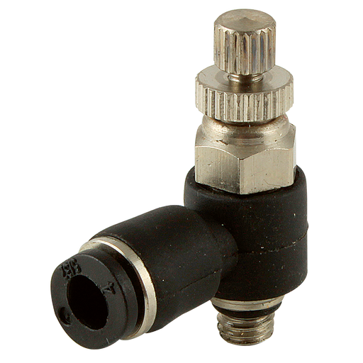 10-32 Unf Male X 1/4" Od Speed Control Valve