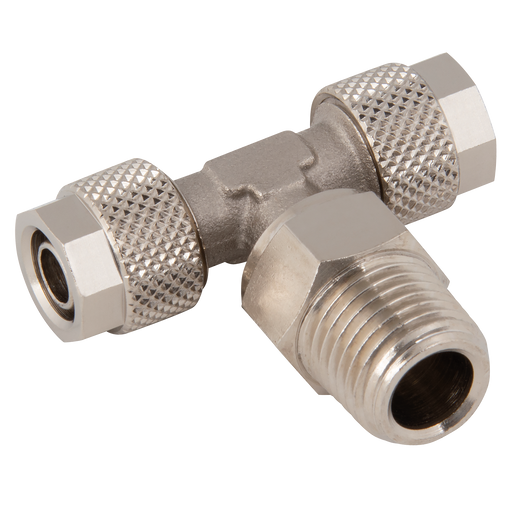 06/04Mm Od X 1/4" Bspt Male Sw Centre T