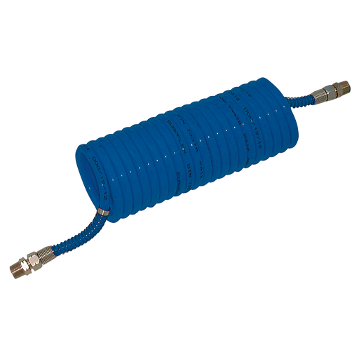 5/16"Od Recoil Hose Blue X 12Ft And 1/4"