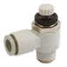M5 X 6Mm Od Flow Control Elbow Meter In