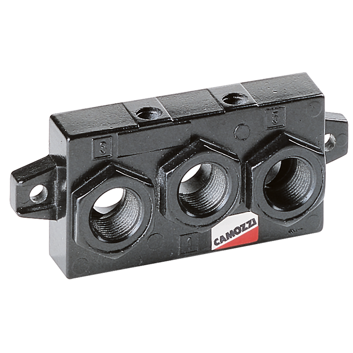 Iso 3 End Block For Manifold Sub-Base