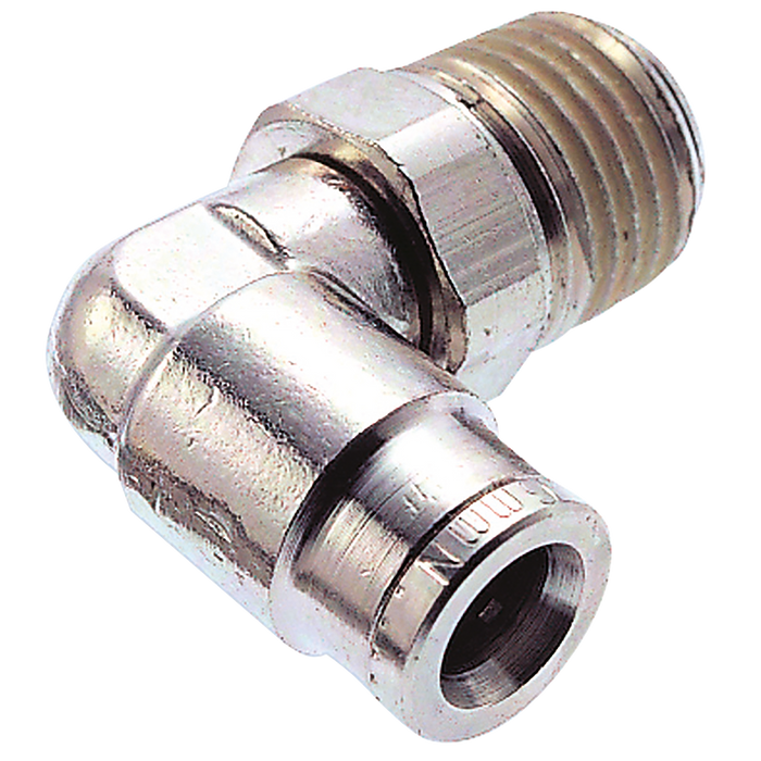12Mm Od X 3/8" Bspt 90 Swivel Elbow